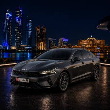 Kia K4 2026 rental car in Abu Dhabi from Silver Arrow Car Rental